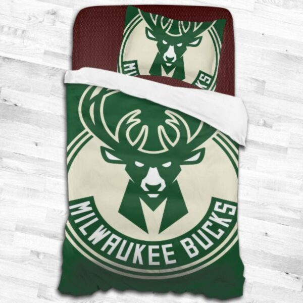 Milwaukee Bucks Logo Type 1631 Bedding Sets Sporty Bedroom Home Decor