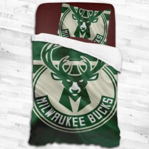 Milwaukee Bucks Logo Type 1808 Bedding Sets Sporty Bedroom Home Decor