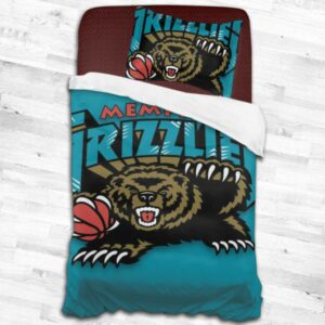 Memphis Grizzlies Logo Type 1868 Bedding Sets Sporty Bedroom Home Decor