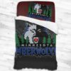 Minnesota Timberwolves Logo Type 1870 Bedding Sets Sporty Bedroom Home Decor