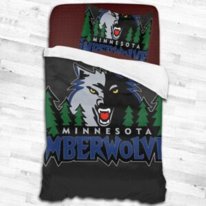 Minnesota Timberwolves Logo Type 1870 Bedding Sets Sporty Bedroom Home Decor