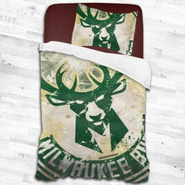 Milwaukee Bucks Logo Type 2086 Bedding Sets Sporty Bedroom Home Decor
