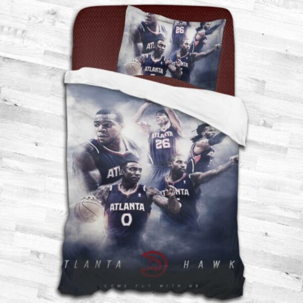 Nba Atlanta Hawks Logo Type 2089 Bedding Sets Sporty Bedroom Home Decor