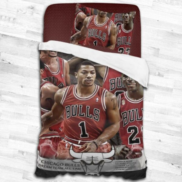 Nba Chicago Bulls Logo Type 2090 Bedding Sets Sporty Bedroom Home Decor