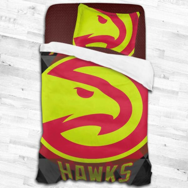 Nba Atlanta Hawks Logo Type 2091 Bedding Sets Sporty Bedroom Home Decor