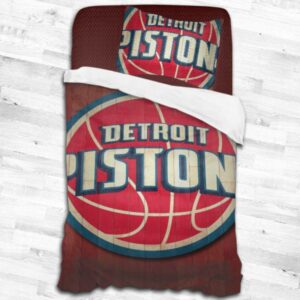 Detroit Pistons Logo Type 2198 Bedding Sets Sporty Bedroom Home Decor