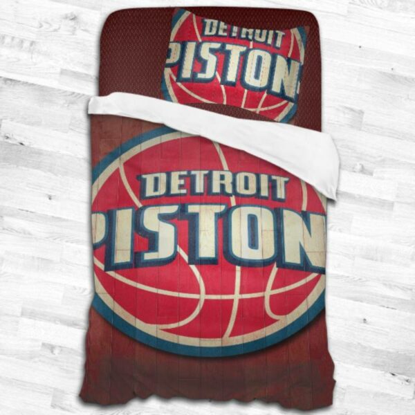 Detroit Pistons Logo Type 2198 Bedding Sets Sporty Bedroom Home Decor