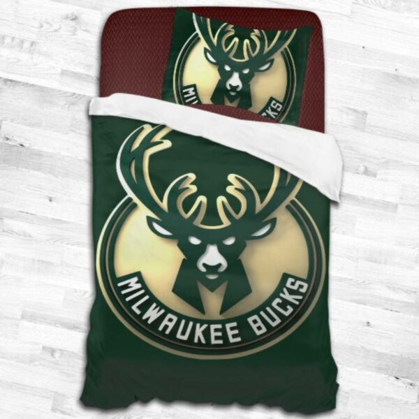 Milwaukee Bucks Logo Type 2203 Bedding Sets Sporty Bedroom Home Decor