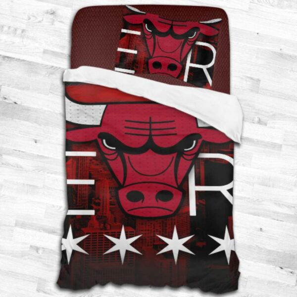 Nba Chicago Bulls Logo Type 2206 Bedding Sets Sporty Bedroom Home Decor