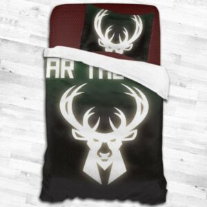 Milwaukee Bucks Logo Type 2250 Bedding Sets Sporty Bedroom Home Decor