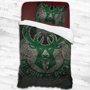 Milwaukee Bucks Logo Type 2256 Bedding Sets Sporty Bedroom Home Decor