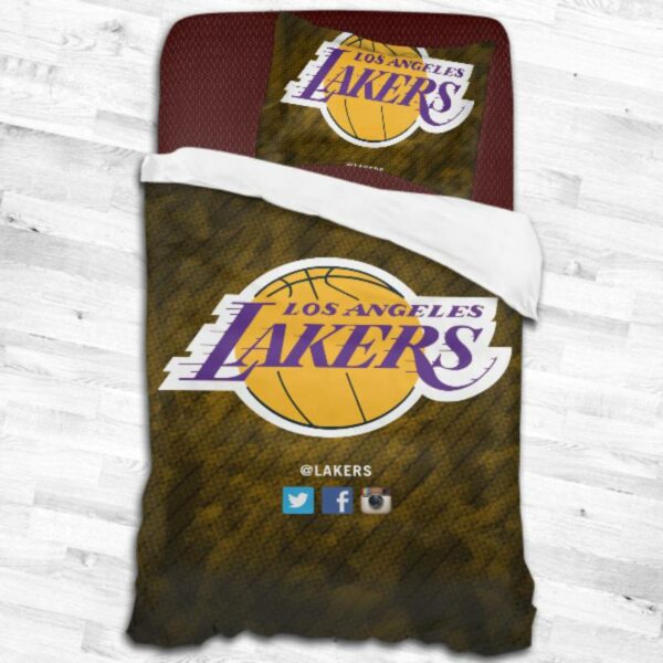 Los Angeles Lakers Logo Type 2343 Bedding Sets Sporty Bedroom Home Decor