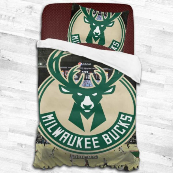 Milwaukee Bucks Logo Type 2344 Bedding Sets Sporty Bedroom Home Decor