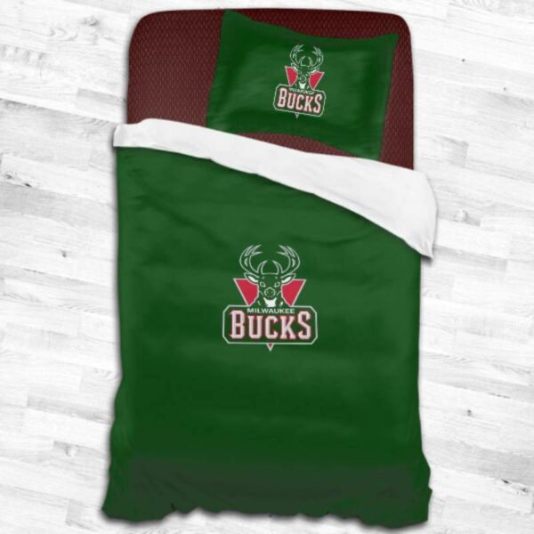 Milwaukee Bucks Logo Type 2345 Bedding Sets Sporty Bedroom Home Decor
