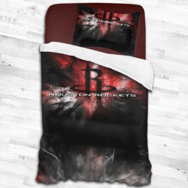Nba Houston Rockets Logo Type 2352 Bedding Sets Sporty Bedroom Home Decor
