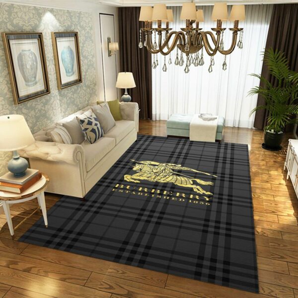 Burberry Ver Area Luxury Fashion Brand Rug Home Decor Area Carpet Door Mat