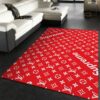 Lv And Supreme Area Luxury Fashion Brand Rug Door Mat Home Decor Area Carpet