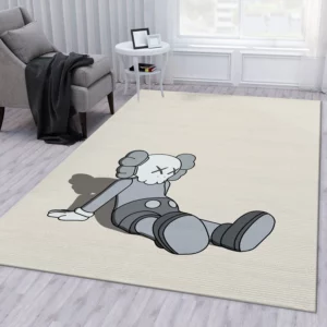 Kaws Grey Luxury Fashion Brand Rug Door Mat Home Decor Area Carpet