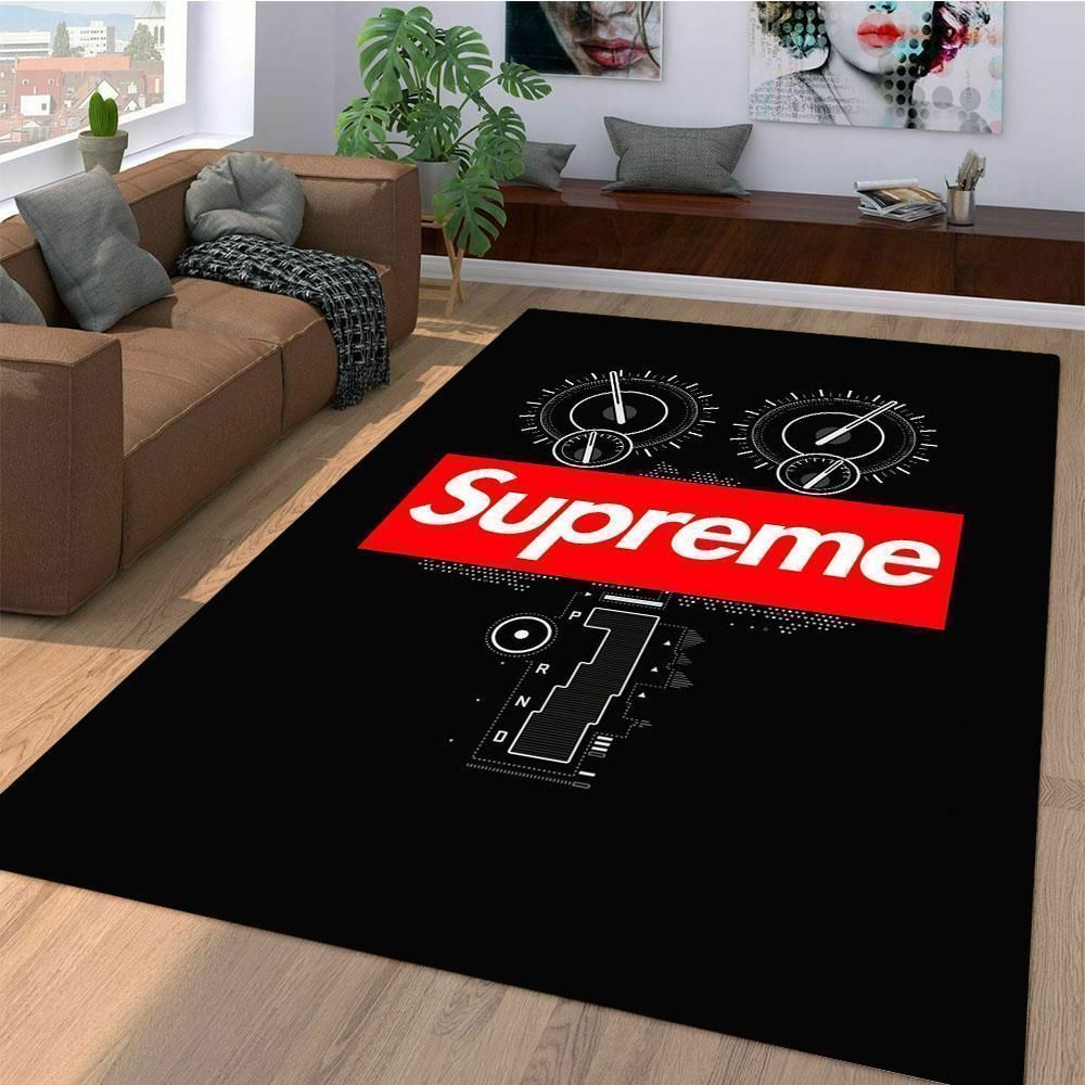 Supreme Area Red Luxury Fashion Brand Rug Area Carpet Home Decor Door Mat