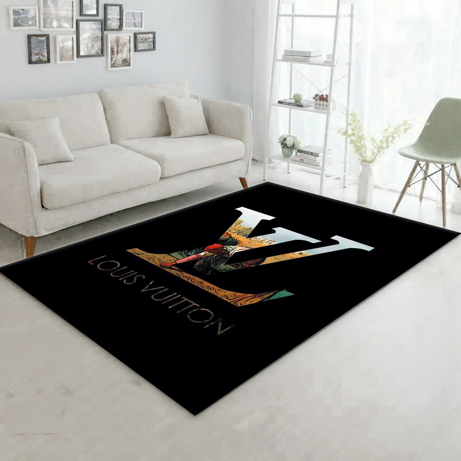 Louis Vuitton Luxury Fashion Brand Rug Door Mat Area Carpet Home Decor