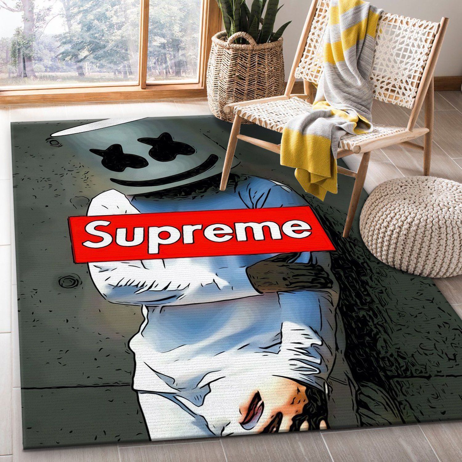 Supreme Luxury Fashion Brand Rug Door Mat Home Decor Area Carpet