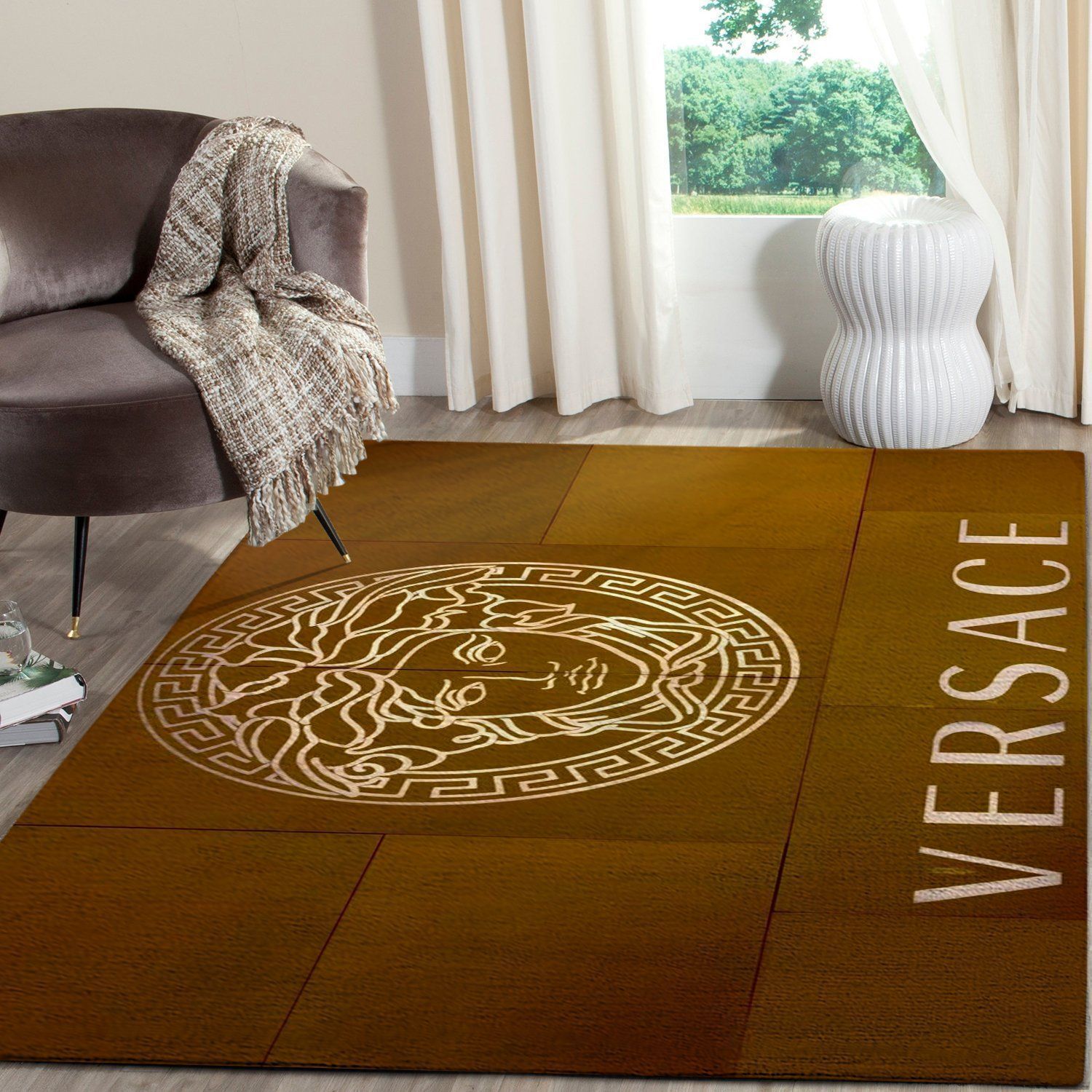 Versace Area Luxury Fashion Brand Rug Door Mat Home Decor Area Carpet