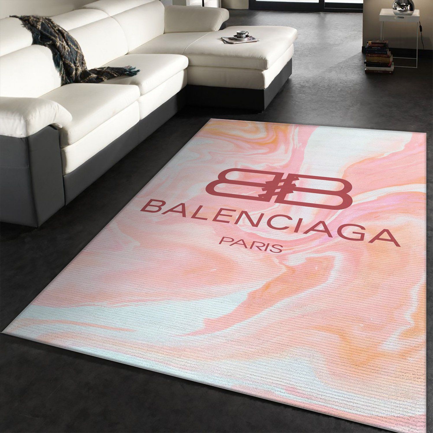 Balenciaga Paris Pinky Luxury Fashion Brand Rug Home Decor Door Mat Area Carpet