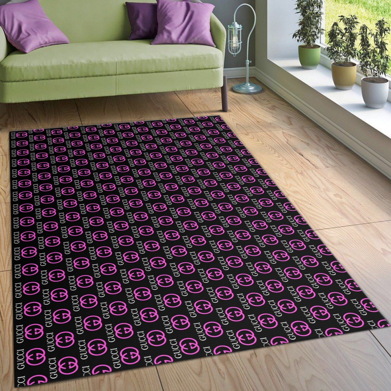 Guccibed Christmas Luxury Fashion Brand Rug Door Mat Area Carpet Home Decor