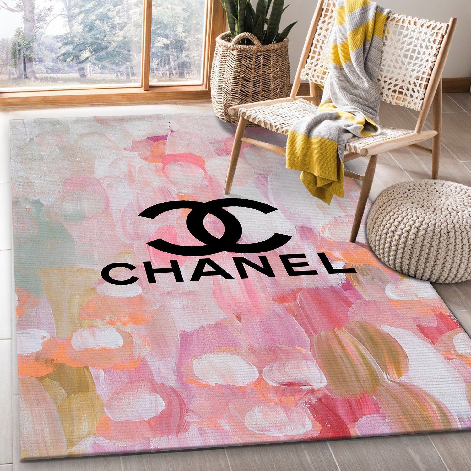 Chanel Area Fn Local The Luxury Fashion Brand Rug Area Carpet Door Mat Home Decor