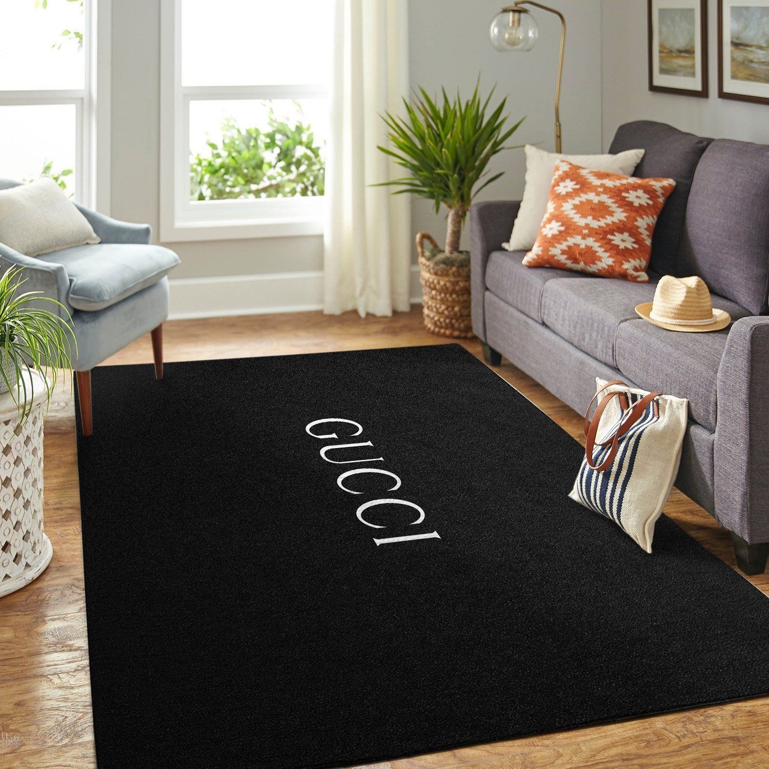 Gucci Area Dark Luxury Fashion Brand Rug Area Carpet Home Decor Door Mat