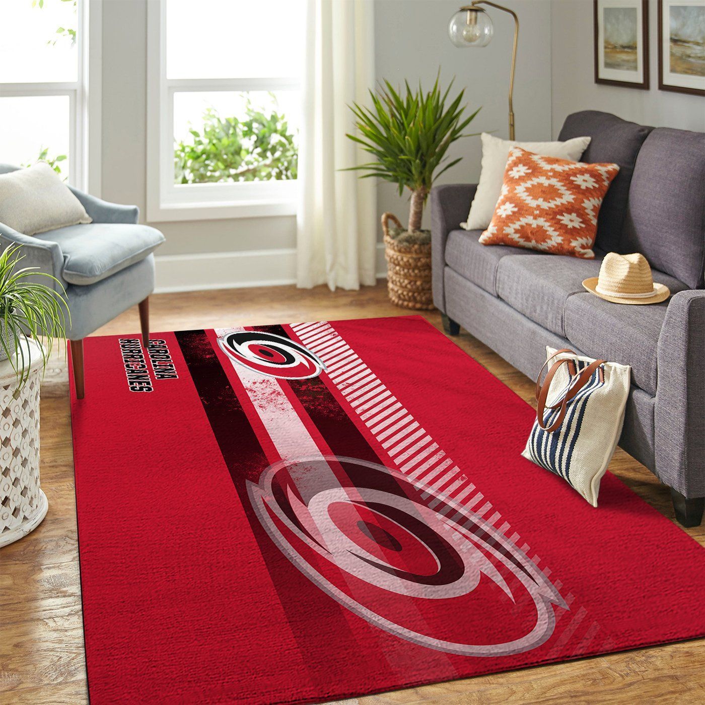 Carolina Hurricanes Nhl Team Logo Nice Type 7649 Rug Home Decor Area Carpet Living Room