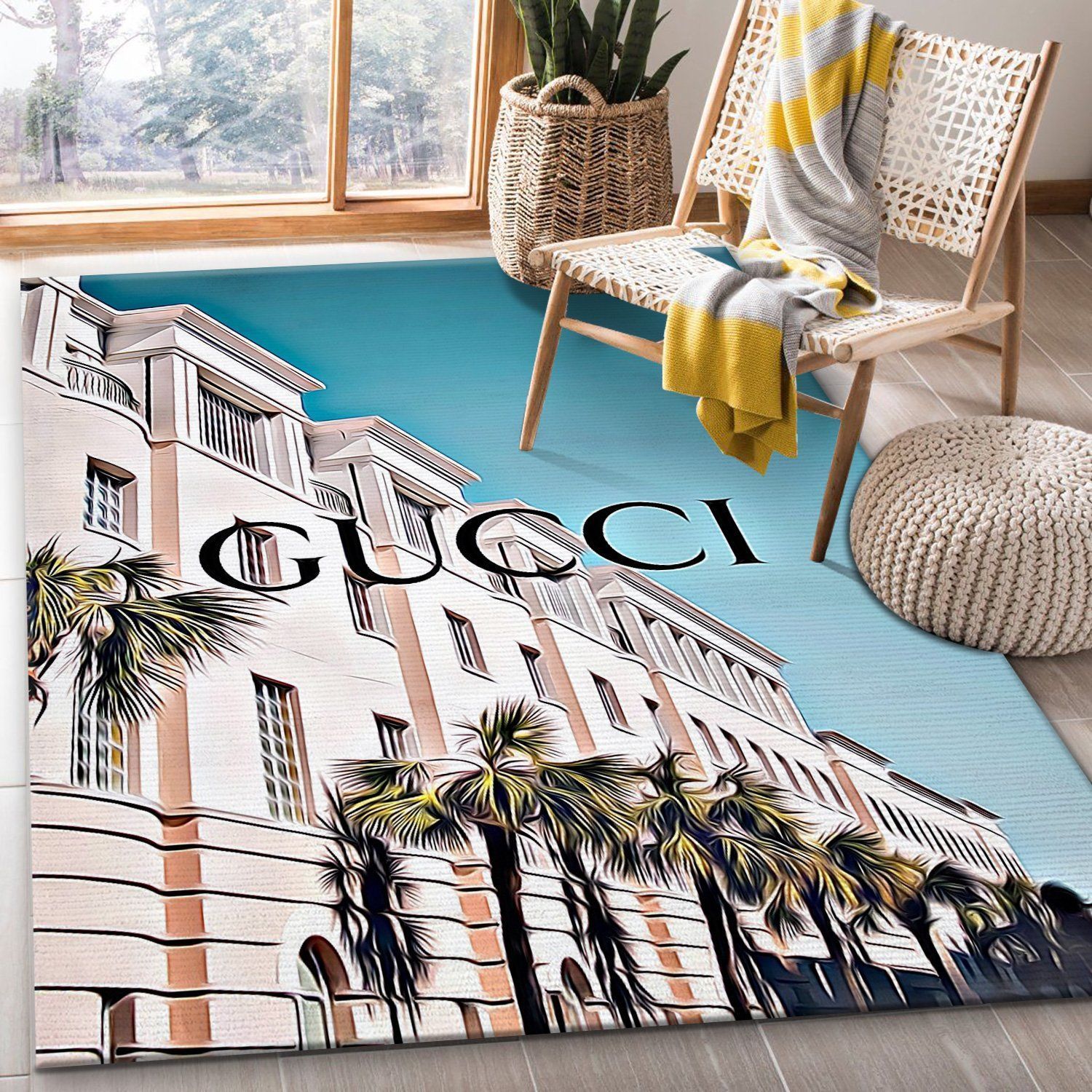 Gucci Modern Art Luxury Fashion Brand Rug Door Mat Area Carpet Home Decor