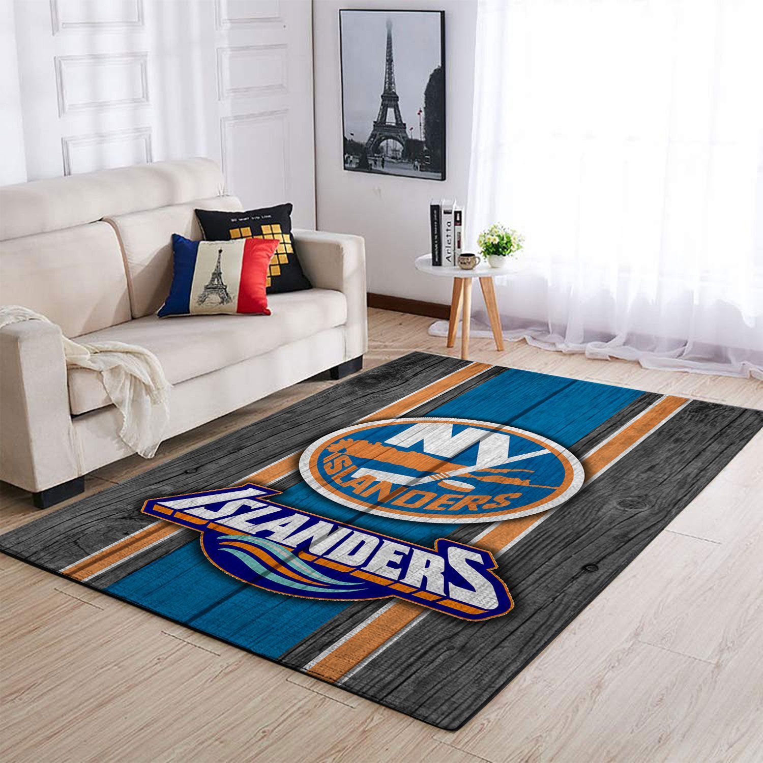 New York Islanders Nhl Team Logo Type 7765 Rug Living Room Home Decor Area Carpet