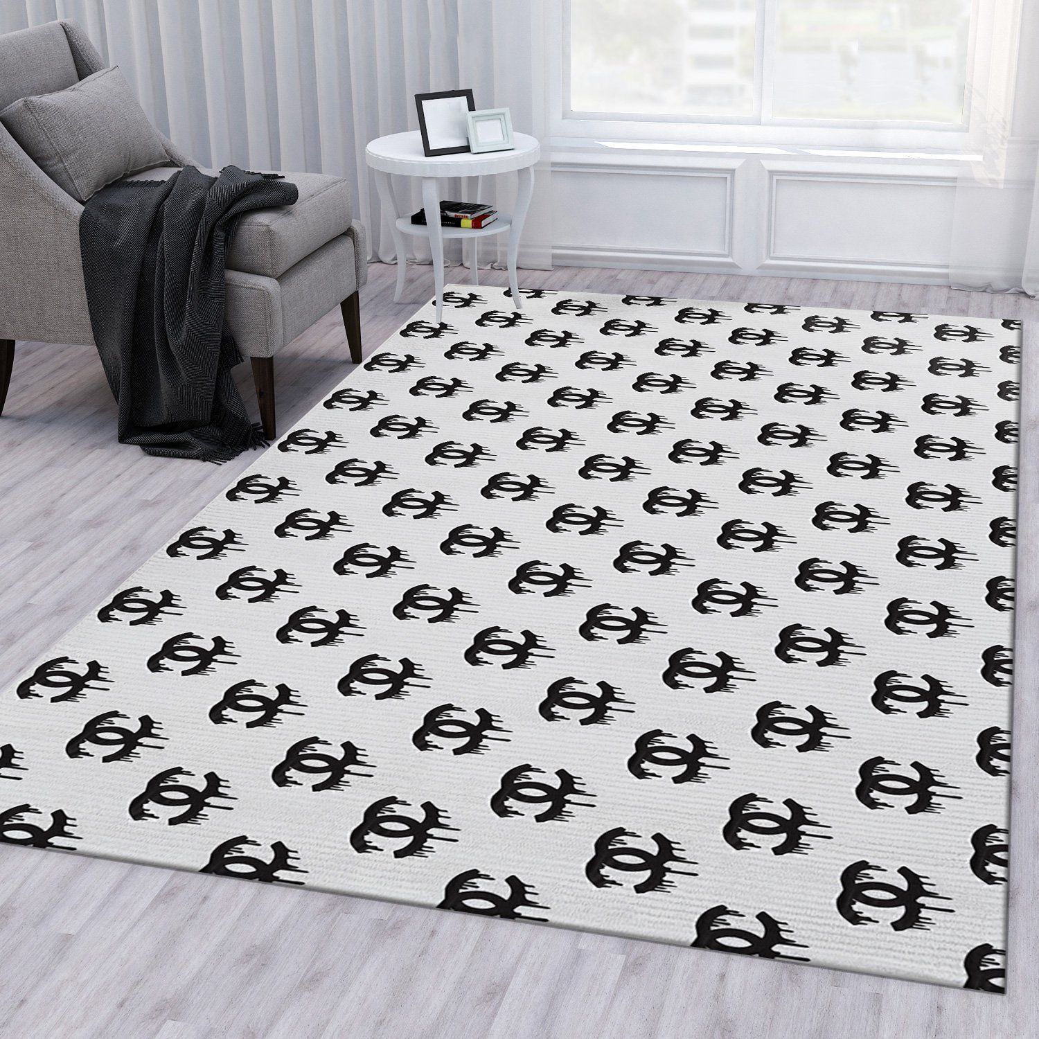 Chanel Area For Christmas Bed Luxury Fashion Brand Rug Door Mat Area Carpet Home Decor