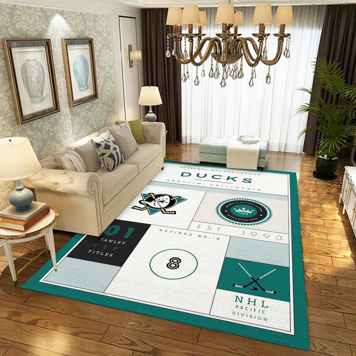 Anaheim Ducks Nhl Art Nhl And Type 7768 Rug Area Carpet Home Decor Living Room