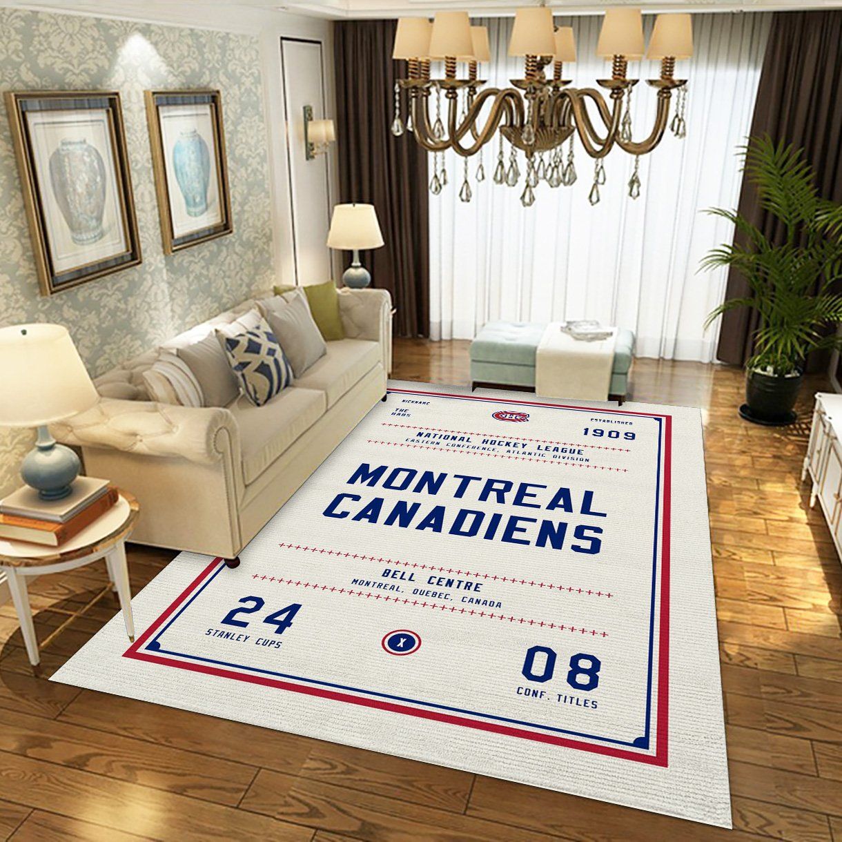 Montreal Canadiens Nhl Type 7790 Rug Area Carpet Living Room Home Decor