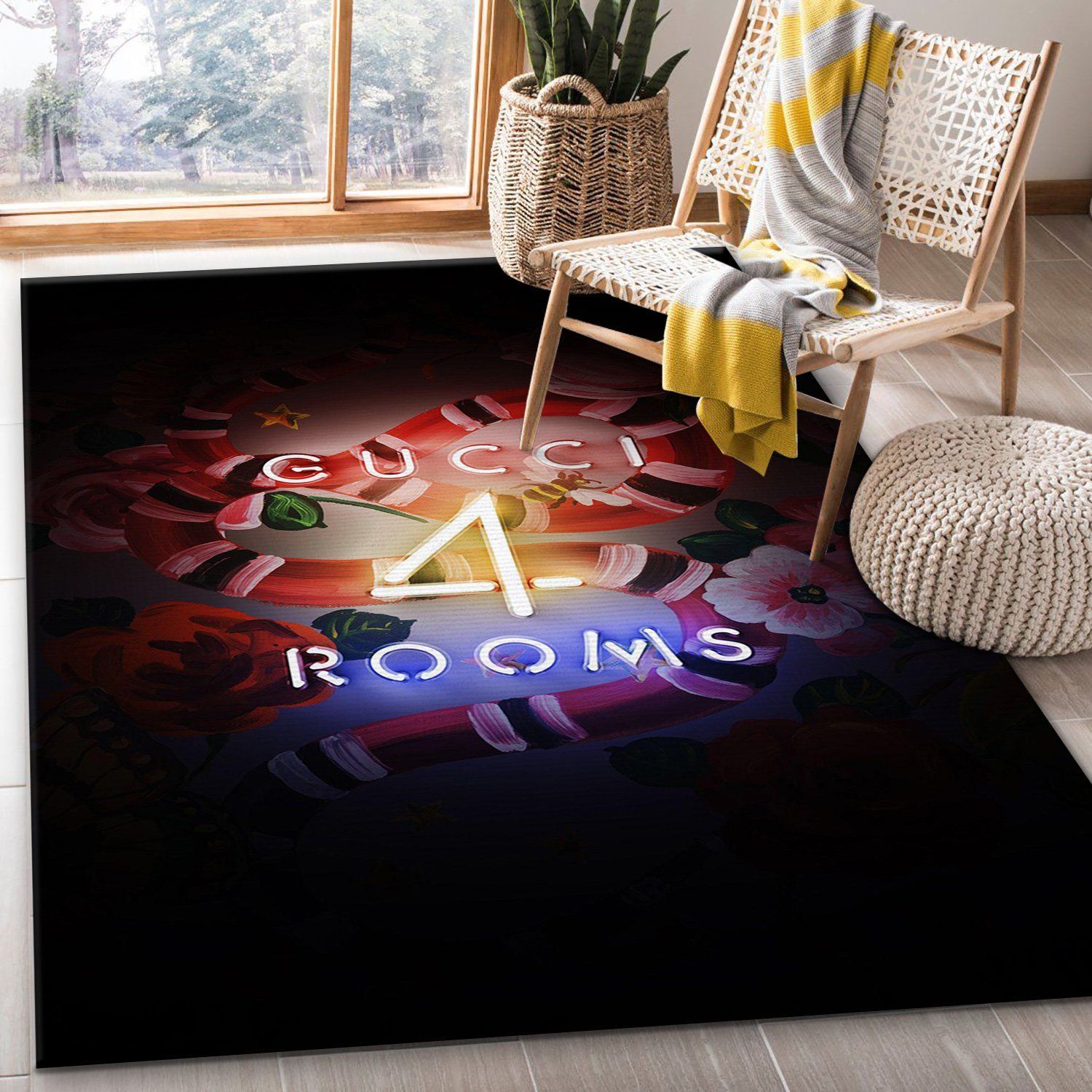 Gucci Area For Christmas Bed Luxury Fashion Brand Rug Area Carpet Home Decor Door Mat