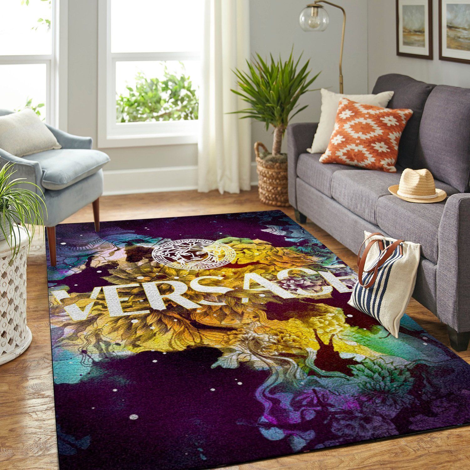 Versace Area Luxury Fashion Brand Rug Home Decor Area Carpet Door Mat
