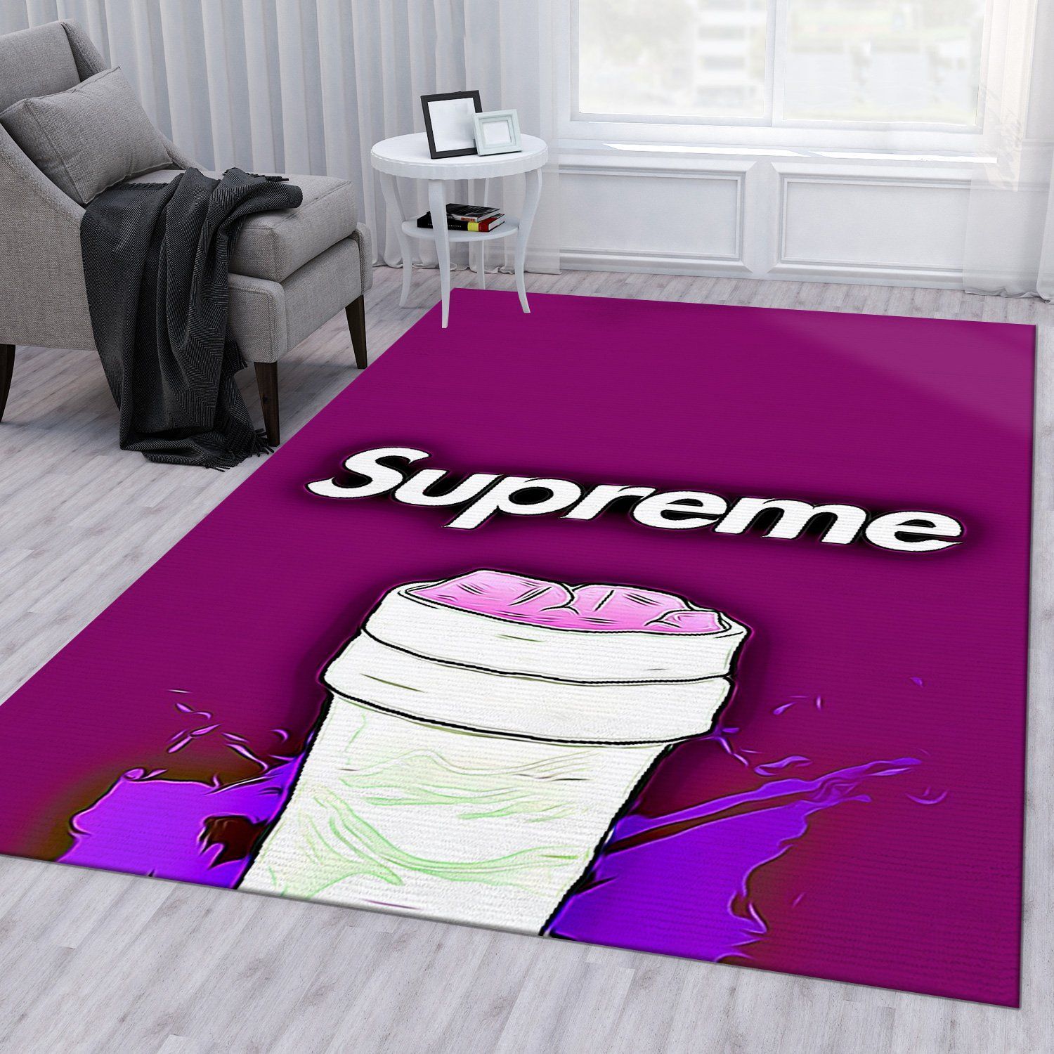 Supreme Splash Area For Bed Luxury Fashion Brand Rug Door Mat Area Carpet Home Decor