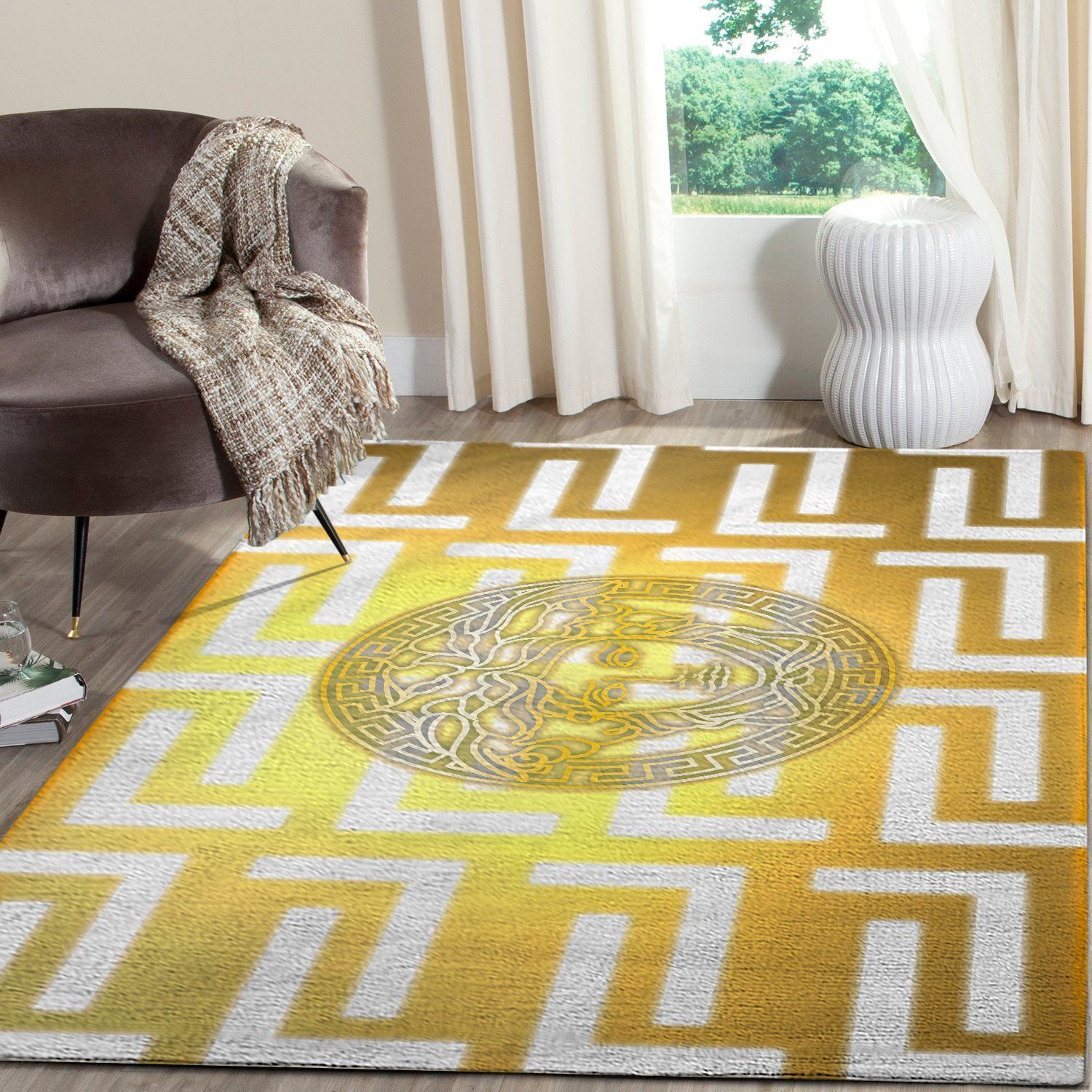 Versace Area Luxury Fashion Brand Rug Door Mat Home Decor Area Carpet