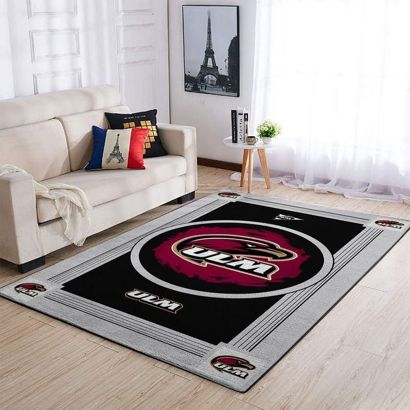 Louisiana Monroe Warhawkss Ncaa Football Basketball Team Logo Type 7956 Rug Area Carpet Living Room Home Decor