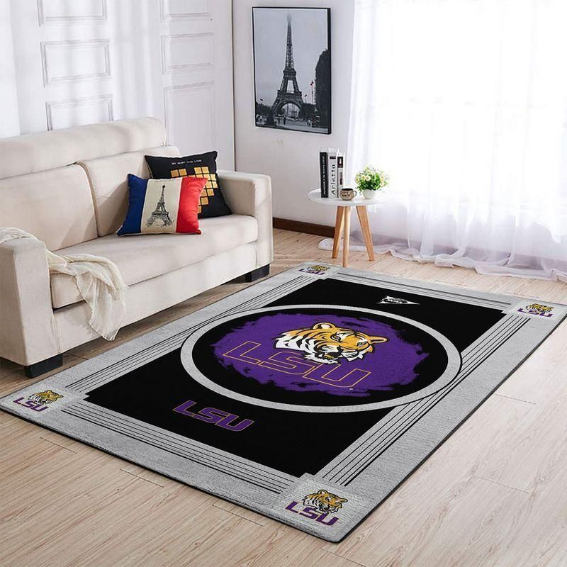 Lsu Tigerss Ncaa Football Basketball Team Logo Type 7998 Rug Living Room Home Decor Area Carpet