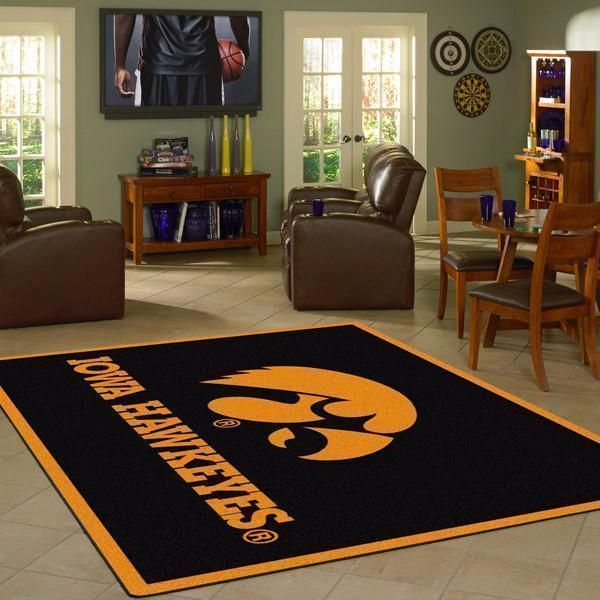 Iowa Hawkeyess Ncaa Football Basketball Custom Type 8047 Rug Home Decor Area Carpet Living Room