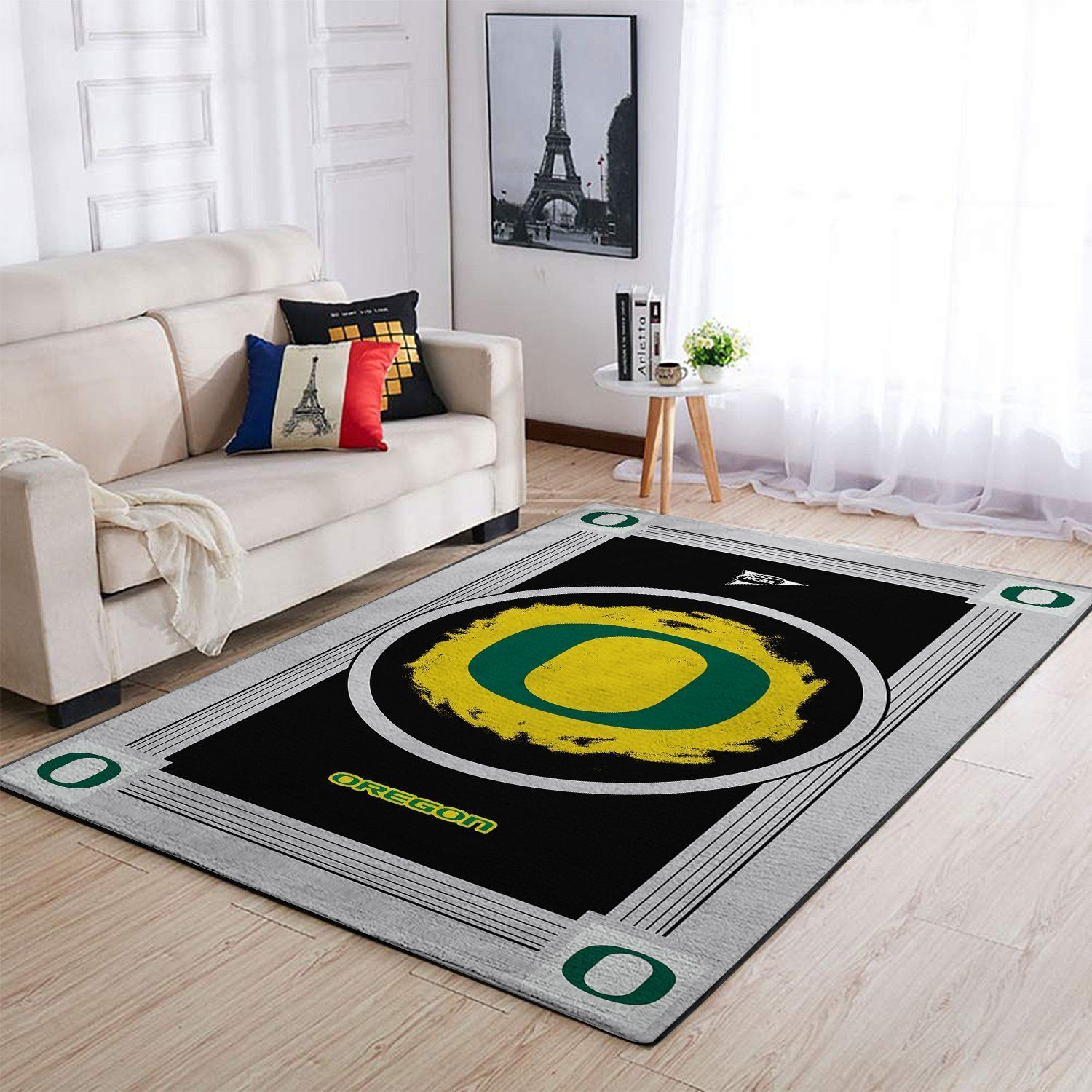 Oregon Ducks Ncaas Team Logo Type 8180 Rug Living Room Area Carpet Home Decor