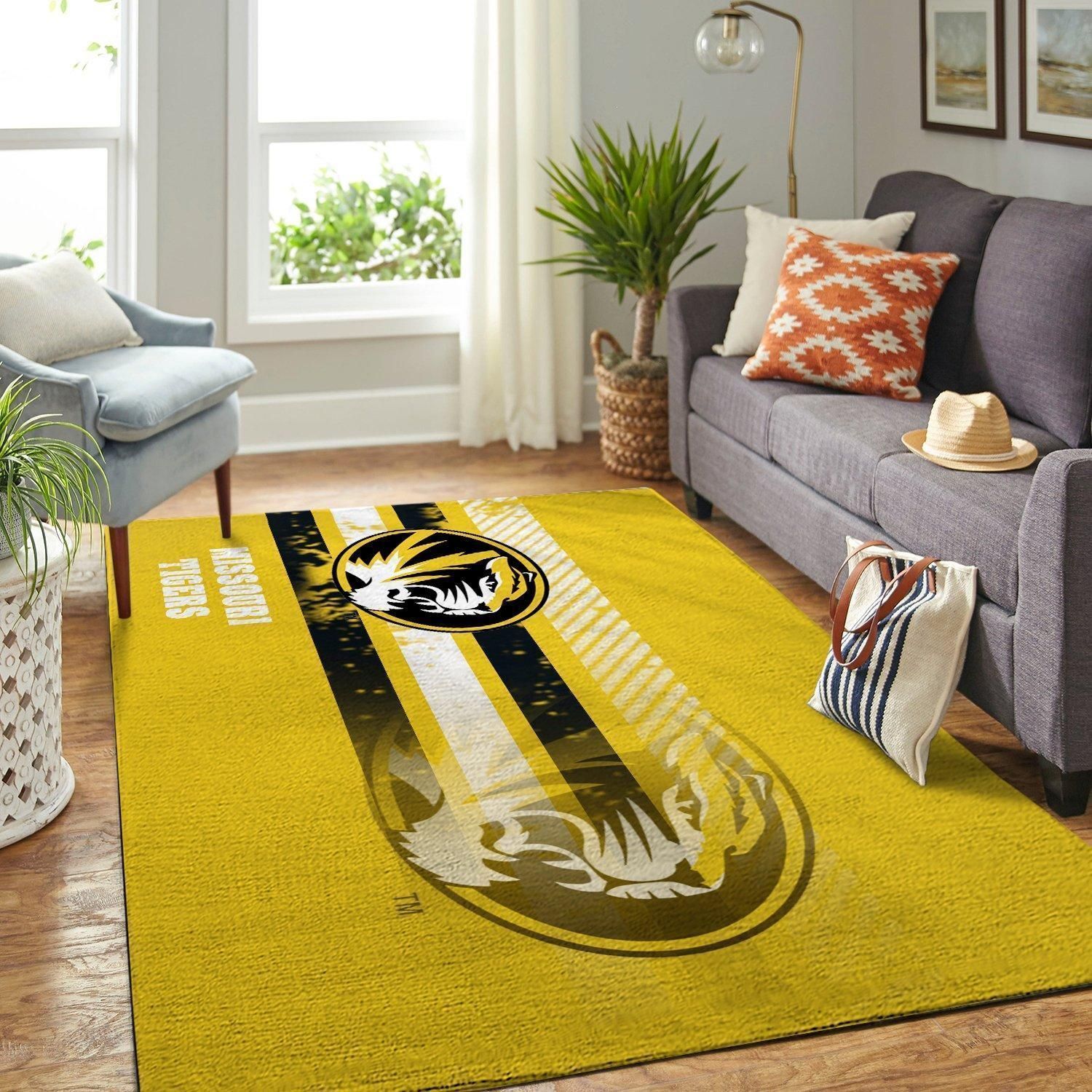 Missouri Tigerss Ncaa Football Basketball Custom Type 8183 Rug Living Room Area Carpet Home Decor