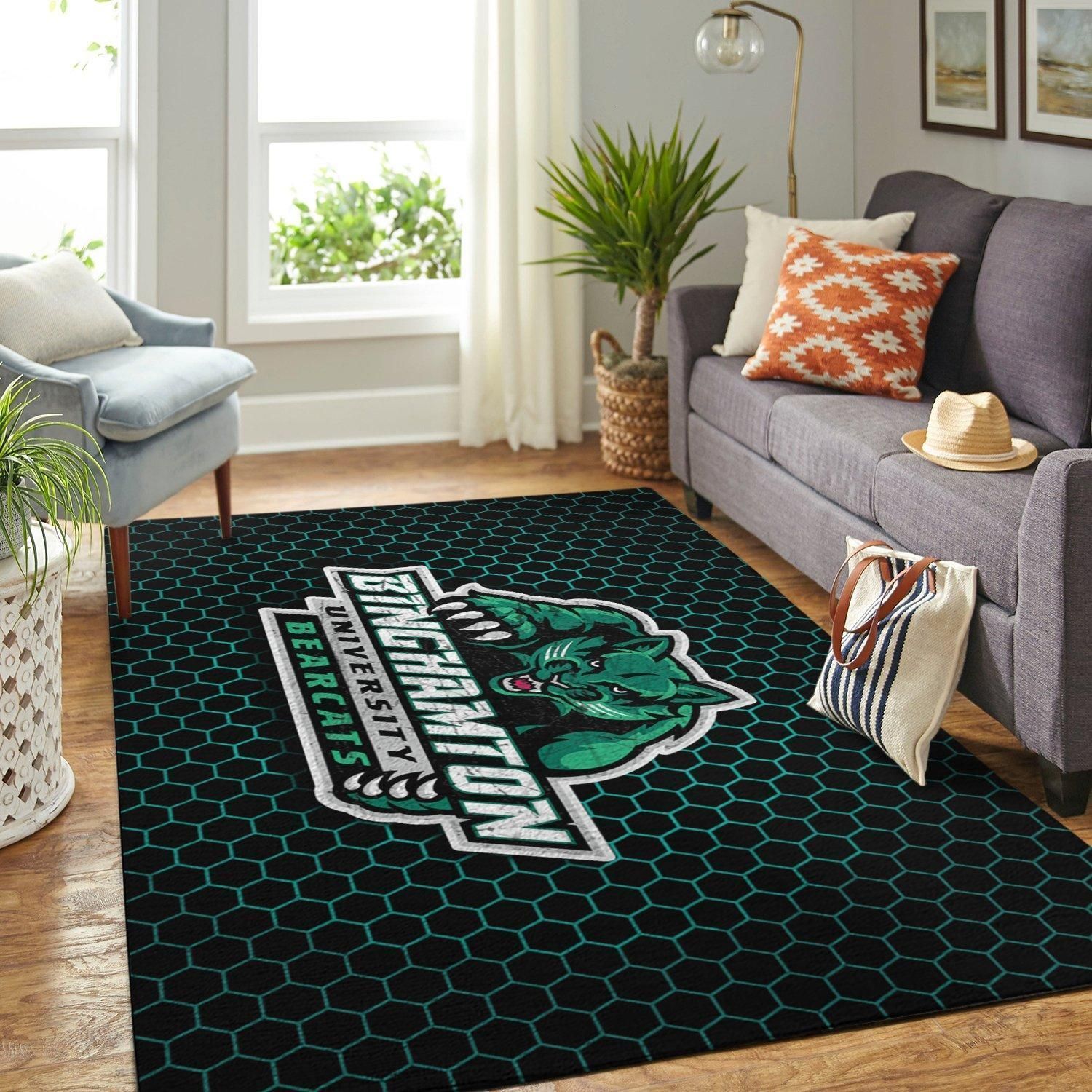 Binghamton Bearcatss Ncaa Football Basketball Custom Type 8229 Rug Living Room Home Decor Area Carpet