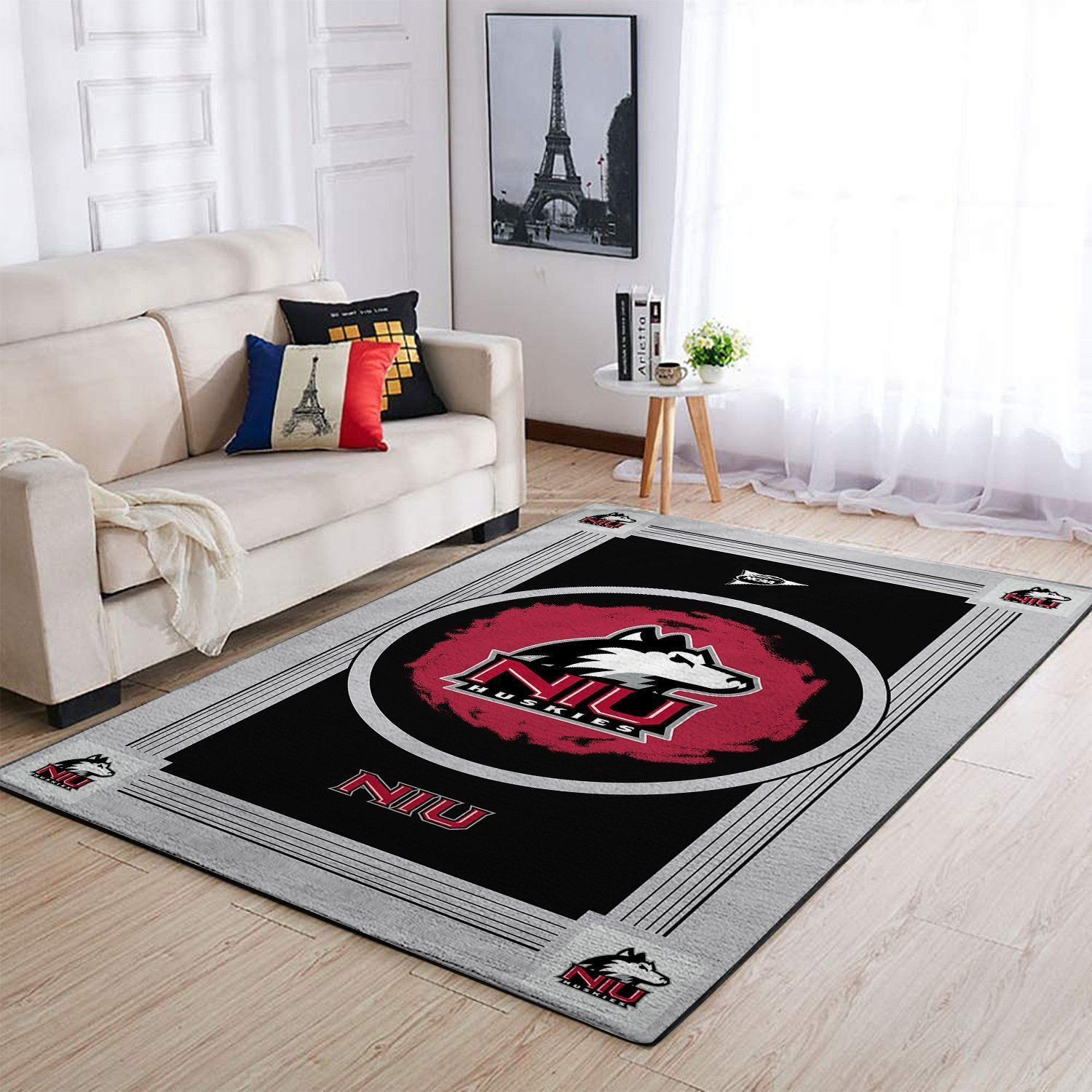 Northern Illinois Huskies Ncaas Team Logo Type 8278 Rug Home Decor Area Carpet Living Room