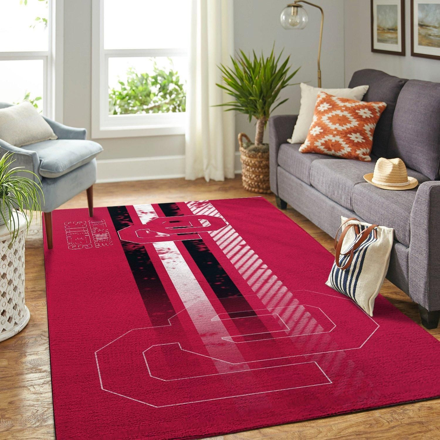 Oklahoma Soonerss Ncaa Football Basketball Custom Type 8283 Rug Area Carpet Home Decor Living Room