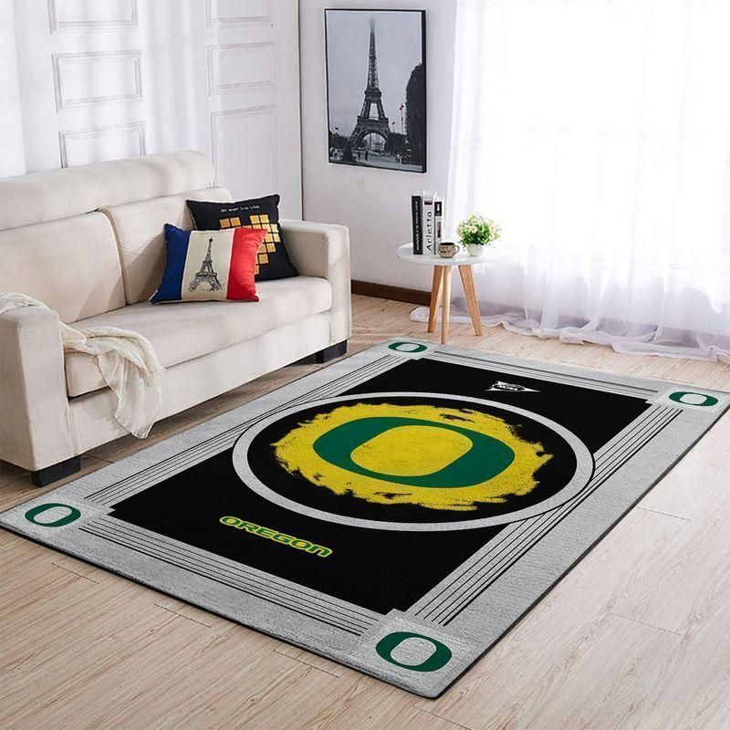 Oregon Duckss Ncaa Football Basketball Team Logo Type 8324 Rug Home Decor Living Room Area Carpet