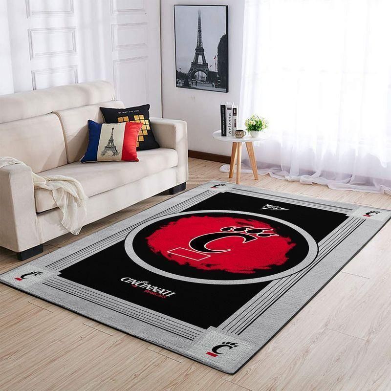 Cincinnati Bearcats Ncaa Team Logos Type 8360 Rug Home Decor Area Carpet Living Room